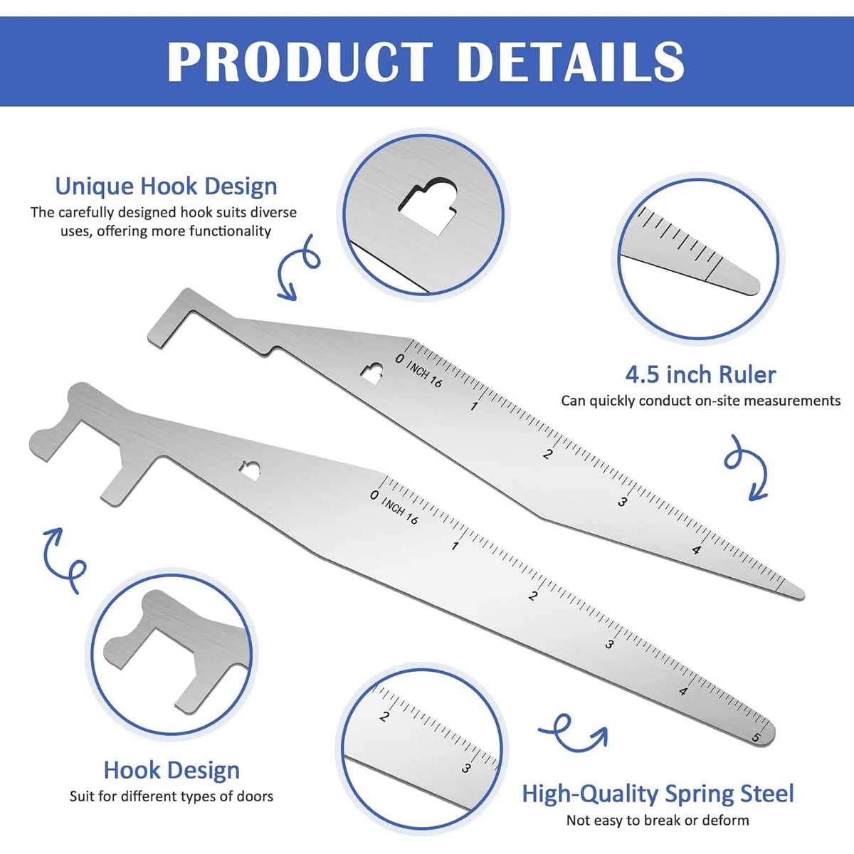 Firefighter Tools Kit: Spring Steel, 5-Pack, Multi-Functional Pry Tools