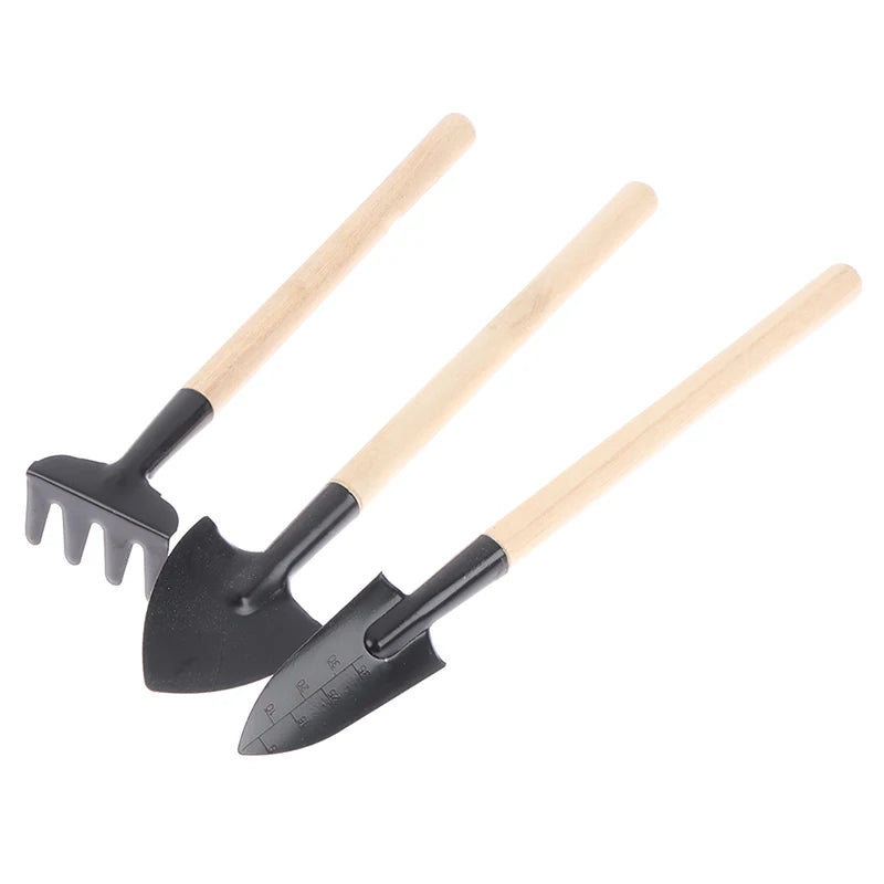 13pcs Mini Garden Hand Tools Transplanting Outdoor Bonsai Tools Shovels Planting Flower Succulent Miniature Gardening Tools