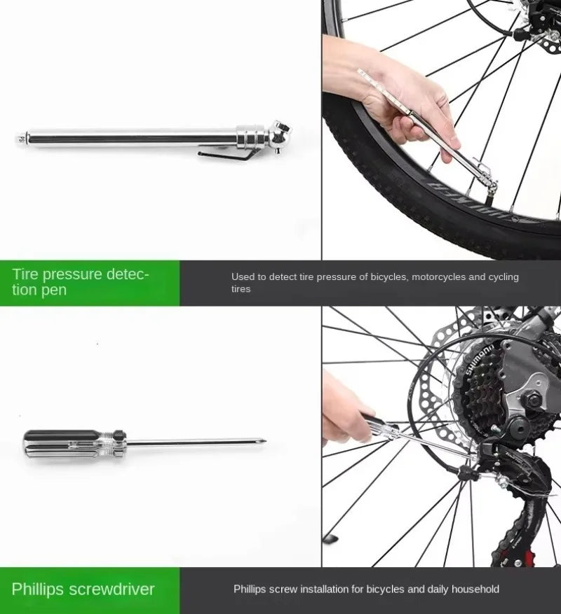 TOSUOD Bicycle Tools Sets Box Cycling Tools Professional Bike Multifunction Bicycle Repair Tools Key Set Cycling Tools ﻿