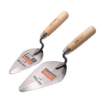 6/7 inch Construction Tools Putty Knife Brick Trowel Laying Carbon Steel Blade Pointing Plaster Tool Carbon Steel For Tiling