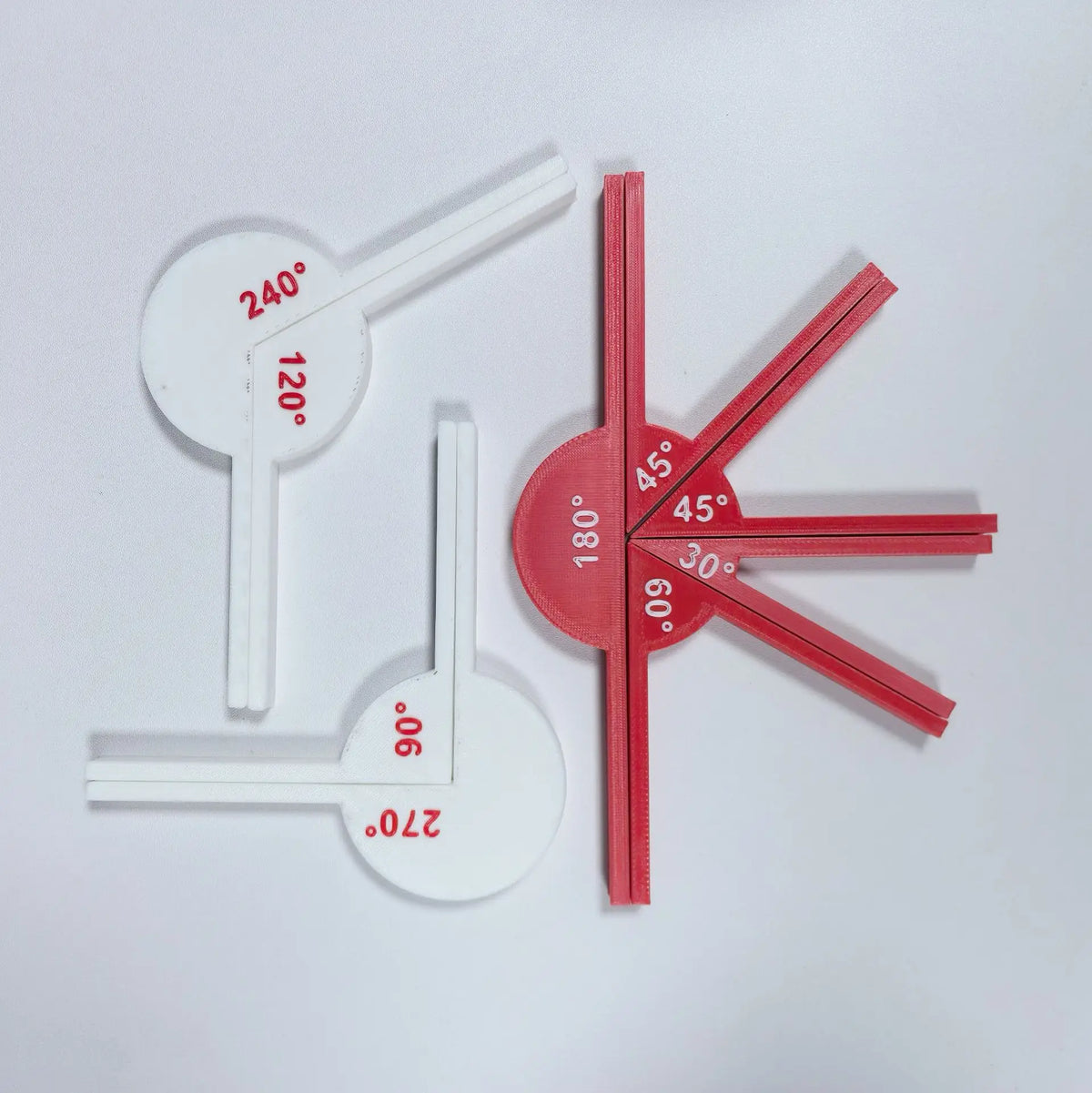 9pcs Math Angle teaching tools math supplies, angle tools, geometric angle display tools, math teaching aids, learning tools