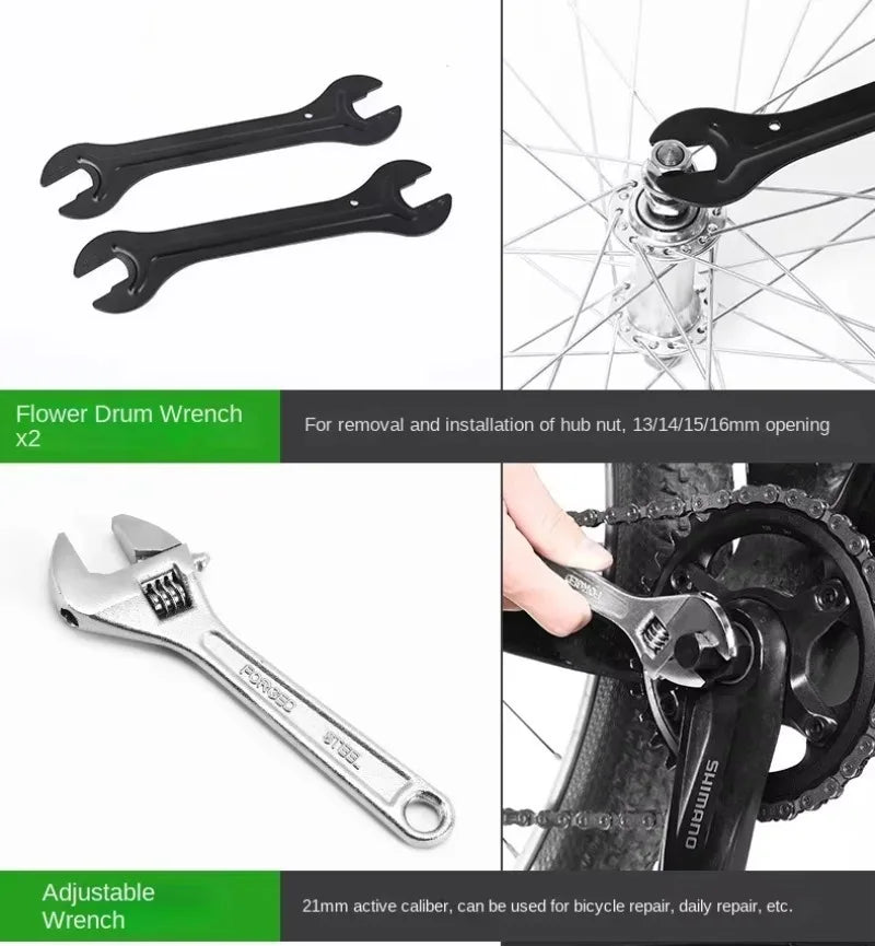 TOSUOD Bicycle Tools Sets Box Cycling Tools Professional Bike Multifunction Bicycle Repair Tools Key Set Cycling Tools ﻿
