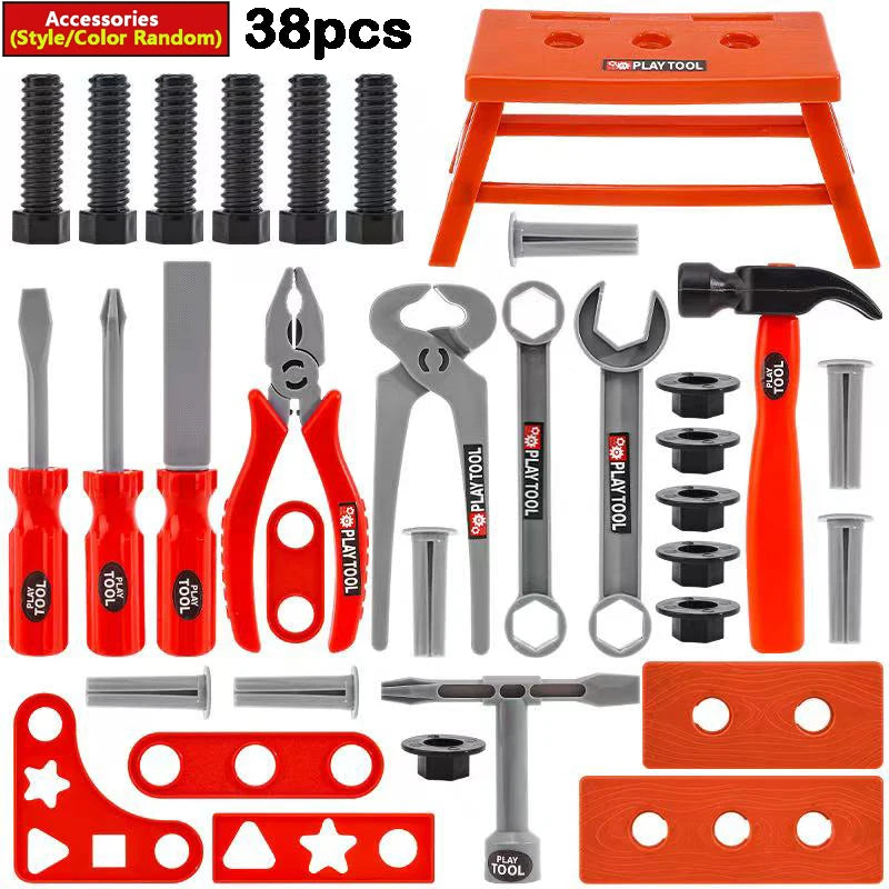 Kids Pretend Tool Kit Educational Toys Simulation Repair Tools Toys Drill Game Learning Engineering Puzzle Toys Gifts for Boys